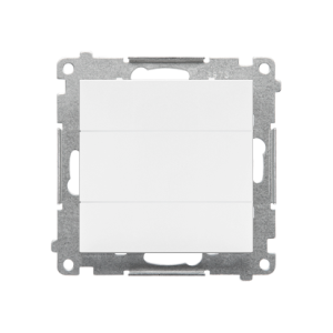 Simon 55 blind element with metal support, (module), white matt — image 1
