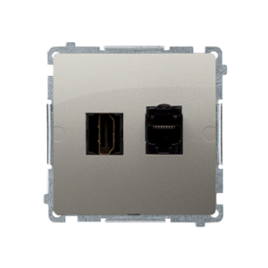 Satin, metallized