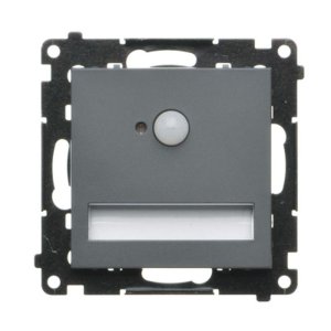 Simon 55 LED luminaire with motion sensor, 14V, (module), graphite mat — image 1