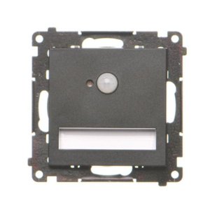Simon 55 LED luminaire with motion sensor, 14V, (module), black matt — image 1