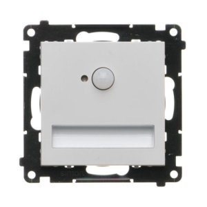 Simon 55 LED luminaire with motion sensor, 230V, (module), light gray matt — image 1