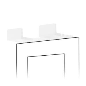 Simon 55 phone stand, white matt — image 1