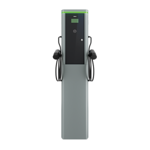 Elektromobilių įkrovimo stotelė „Simon Neon“, ant pjedestalo, trifazė, 32 A, 44 kW, tiesus 2 tipo įkrovimo kabelis, RFID, MID, 4G/LTE modemas, 40 A, C tipo automatinis jungiklis 30 mA, A tipo nuotėkio į žemę automatinis jungiklis — nuotrauka 1