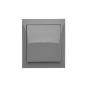 Simon Aquaclick perjungiklis, 1 klavišo, IP44, 10AX, tamsiai pilka — nuotrauka 1