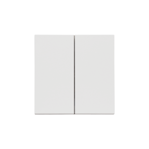 Simon 55 double button for switches and push buttons, light gray matt — image 1
