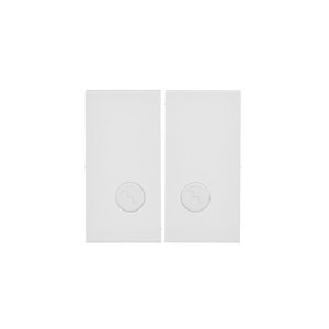 Simon 55 double button for switches and push buttons, light gray matt — image 1