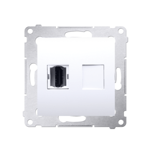 Simon 54 HDMI single socket, white — image 1