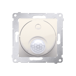 Simon 54 switch with motion sensor and relay, cream white/electro white — image 1