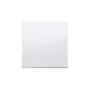 Simon 54 single button for switches and push buttons, white — image 1