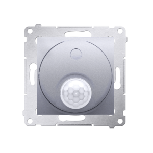 Simon 54 switch with motion sensor and relay for commercial buildings, silver matt, metalic — image 1