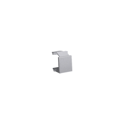 For various series RJ45/RJ12 blind for IT/telephone socket, inox, metallized