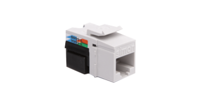 For various series computer socket RJ45 insert cat. 5e, unshielded (UTP), (Accessory), white