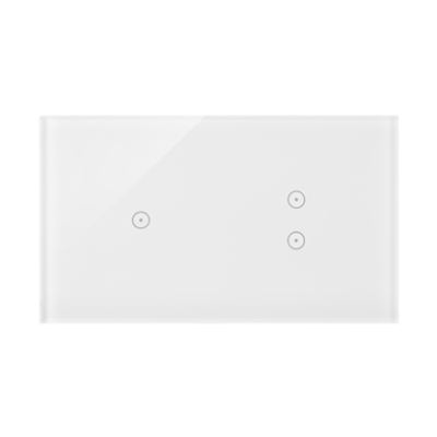 Touch panel 2 modules, Modul 1: 1 touch field, Module 2: 2 vertical touch fields, Fixing: horizontal