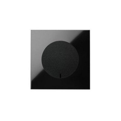 Simon 100 1-element IP44 panel: 1 power socket, black