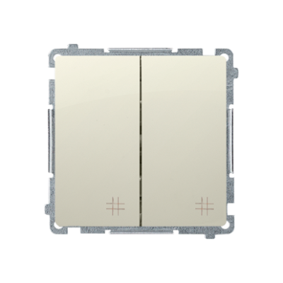Simon Basic double intermediate switch, (module), 10AX, quick connection