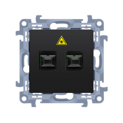 Double fiber optic sockets