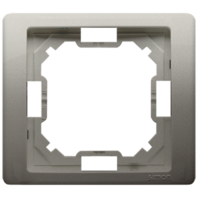 Simon Basic Neos single frame, satin, metallized