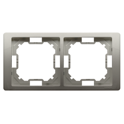 Simon Basic Neos double frame, satin, metallized