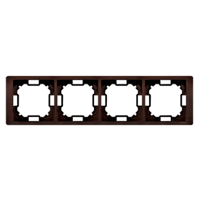 Simon Basic Neos quadruple frame, mahogany metallic