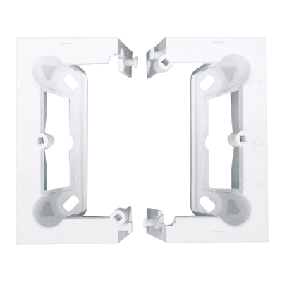 Simon 10 single surface mounted box, white