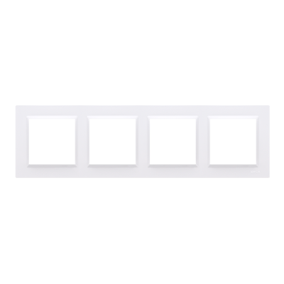 Simon 10 quadruple frame, white