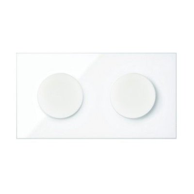 Double IP44 panel: 2 power sockets