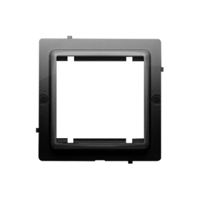 Simon Basic pereinamasis adapteris, skirtas 45x45 mm jungties tipui, matinė juoda