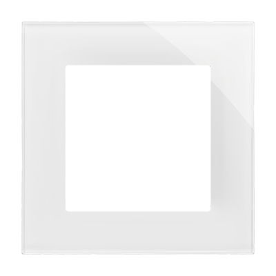 Simon 55 Nature single frame, glass, classic white glass