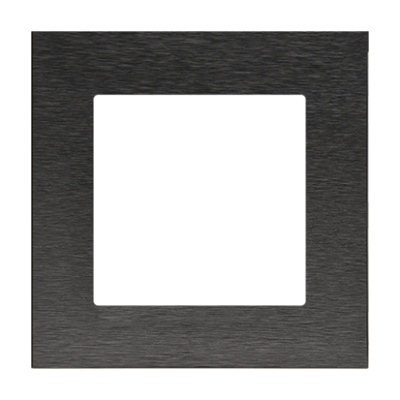 Simon 55 Nature single frame, metal, black inox