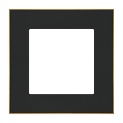 Simon 55 single frame, gold base, black