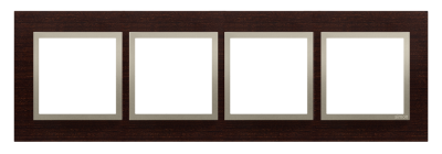 Quadruple frame, wood
