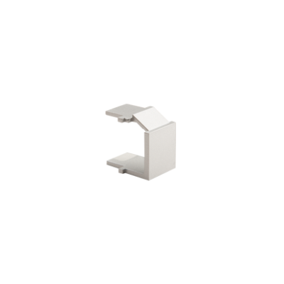 For various series RJ45/RJ12 blind for IT/telephone socket, (Accessory), silver matt, metalic