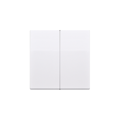 Simon 10 double button for switches and push buttons, white