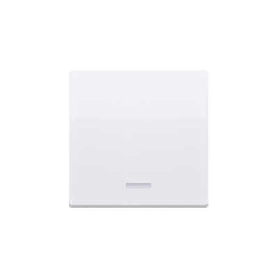 Simon 10 single button with light indicator box for switches and push buttons, white