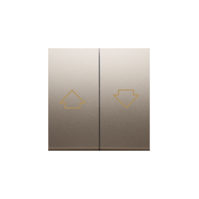 Simon 54 rockers for roller blind push button SZP1M, gold matt, metalic