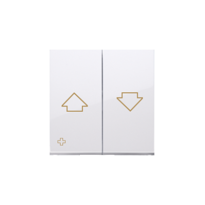 Simon 54 rockers for roller blind push button SZP1M, antibacterial white