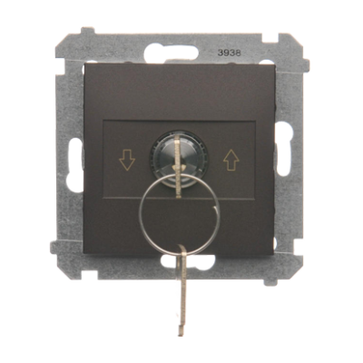 Made-to-order product, roller blond switch with key, (module), Simon 54, IP20, 5A