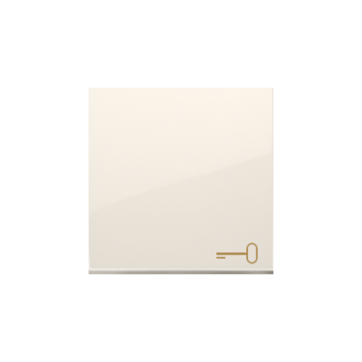 Simon 54 single button with pictogram for switches and push buttons, cream white/electro white