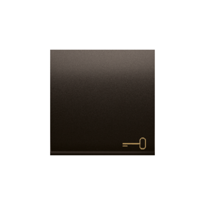 Simon 54 single button with pictogram for switches and push buttons, bronze matt, metalic