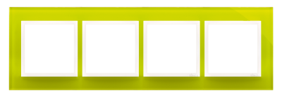 Quadruple frame, glass