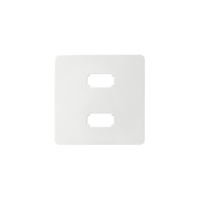 Simon 82 cover for 2 x USB (2.0) type A socket, female, white