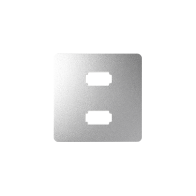 Simon 82 dangtelis 2 USB (2.0) A tipo lizdams (moteriški), aliuminis