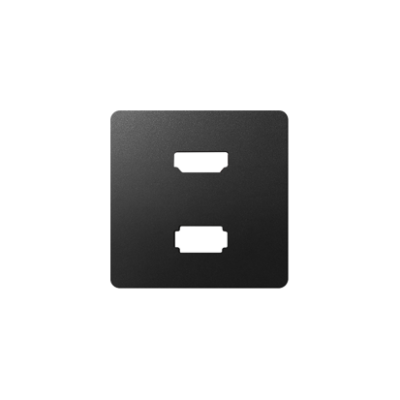 Simon 82 cover for USB + HDMI (v1.4) socket, female, graphite