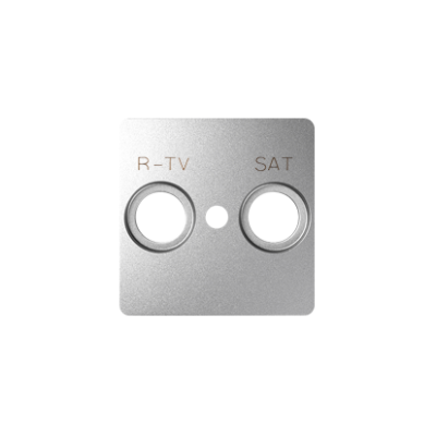 Simon 82 cover for RTV-SAT aerial socket, aluminum