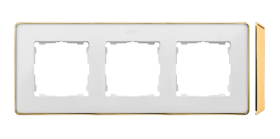 Triple frame, gold base