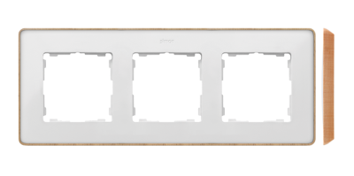 Triple frame, wood base