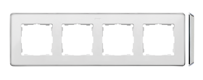 Quadruple frame, chrome base