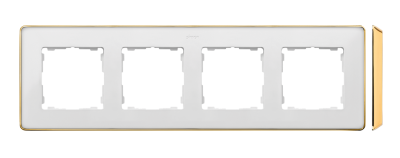 Quadruple frame, gold base