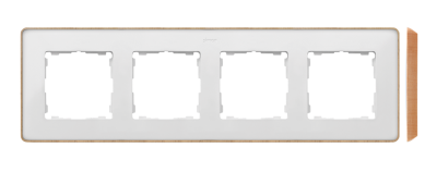 Quadruple frame, wood base