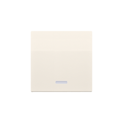 Simon 10 single button with light indicator box for switches and push buttons, cream white/electro white